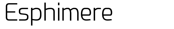 Esphimere font preview